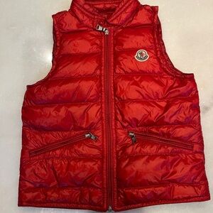 Moncler Red Puffer Vest